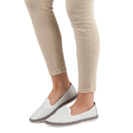 Filippo Lordii ajurati din piele alb 1