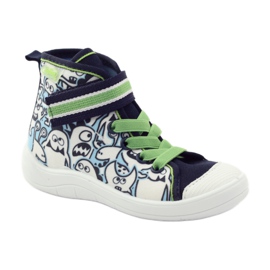 Pantofi pentru copii Befado model de colorat 268X065 alb negru verde 2