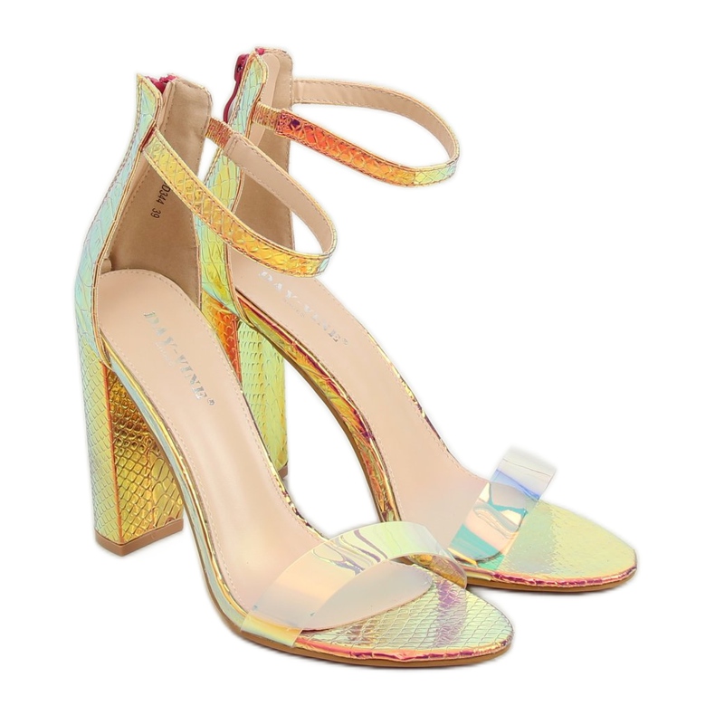 Sandale petrol auriu culoare BD344 Auriu de aur 1