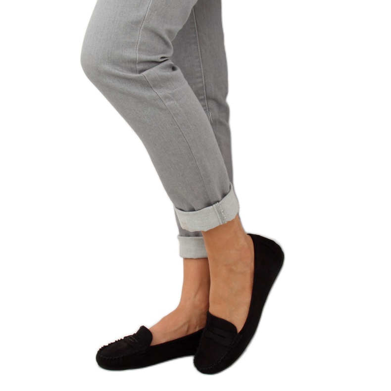 Mocasini negri pentru femei negri C18037 Negru 1 Mocasini negri pentru femei negri C18037 Negru 1