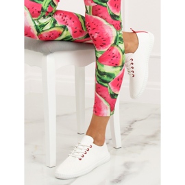 Adidași pentru femei roșii și albe BO-1 Red 1