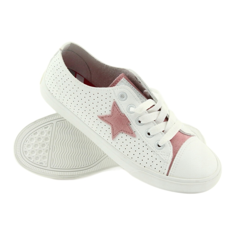 Big Star Adidașii pentru femei decorate cu o stea 274691 alb 1