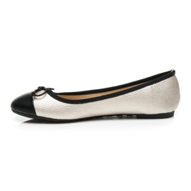 Bestelle Balerine în două culori galben 1