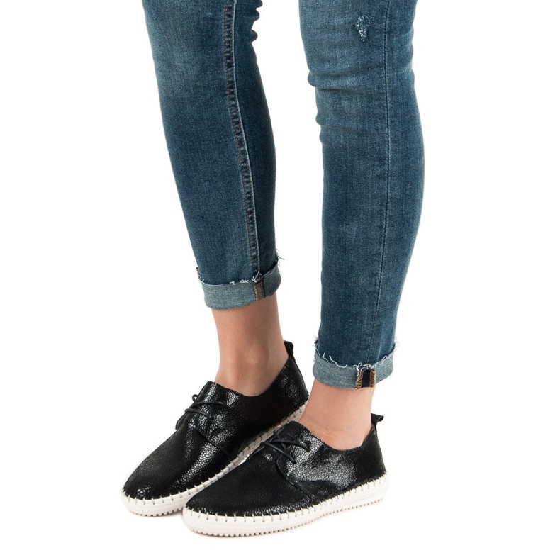 Filippo Încălțăminte din piele neagră negru 1