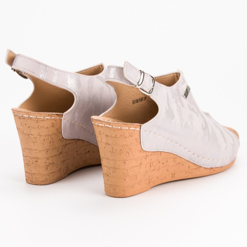 Filippo Sandale cu pană cu model roz 1