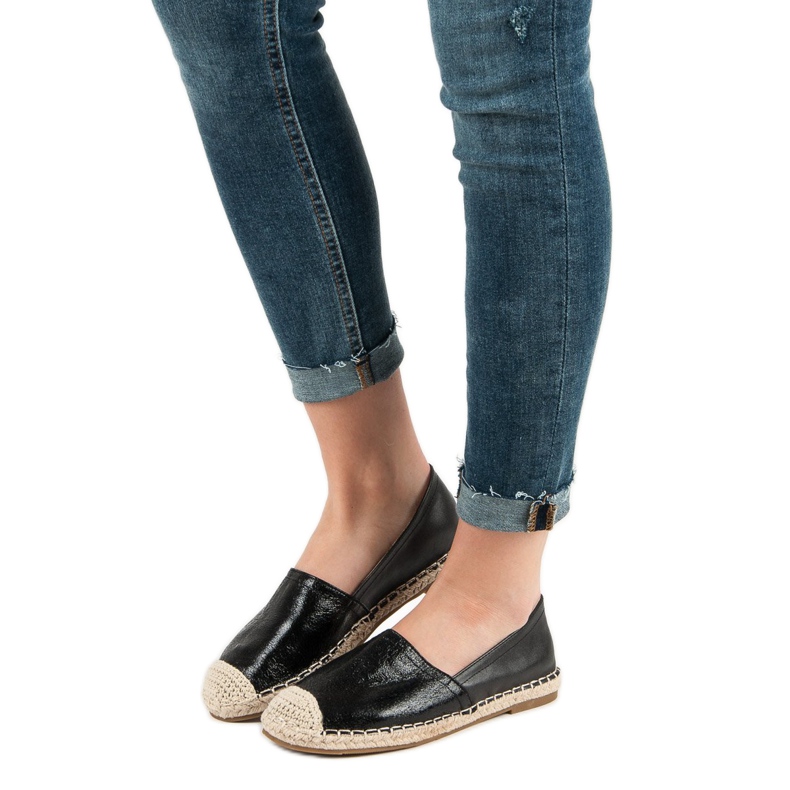 Queentina Espadrile negre negru 1