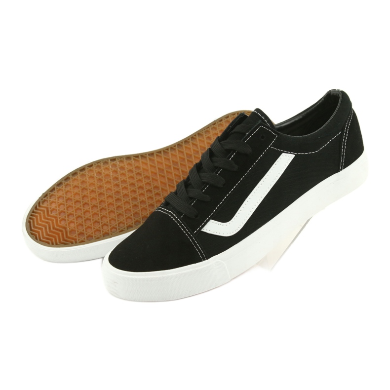 Tenisi negri Atletico 18081 cu șireturi negru 4 Tenisi negri Atletico 18081 cu șireturi negru 4