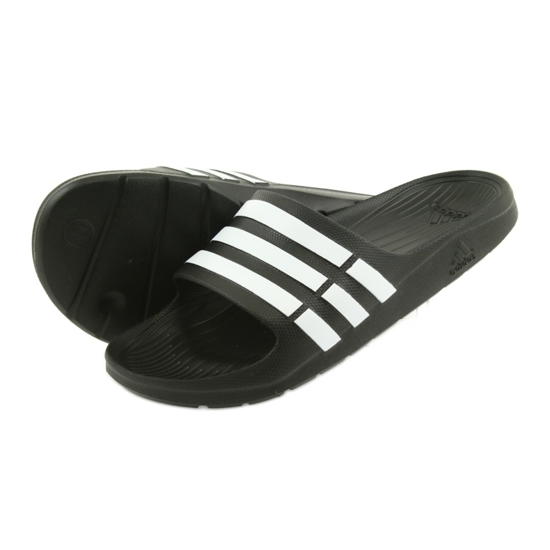 Papuci Adidas Duramo Slide M G15890 alb negru 3