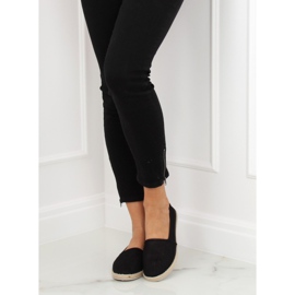 Espadrile cu plasă neagră JX1029 Negru 1 Espadrile cu plasă neagră JX1029 Negru 1