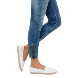 Espadrile cu plasă albă JX1029 Albă 1