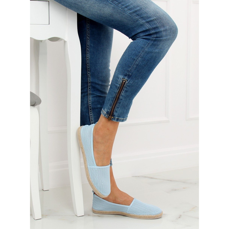 Espadrile cu plasă albastră JX1029 L.BLUE albastru 1 Espadrile cu plasă albastră JX1029 L.BLUE albastru 1