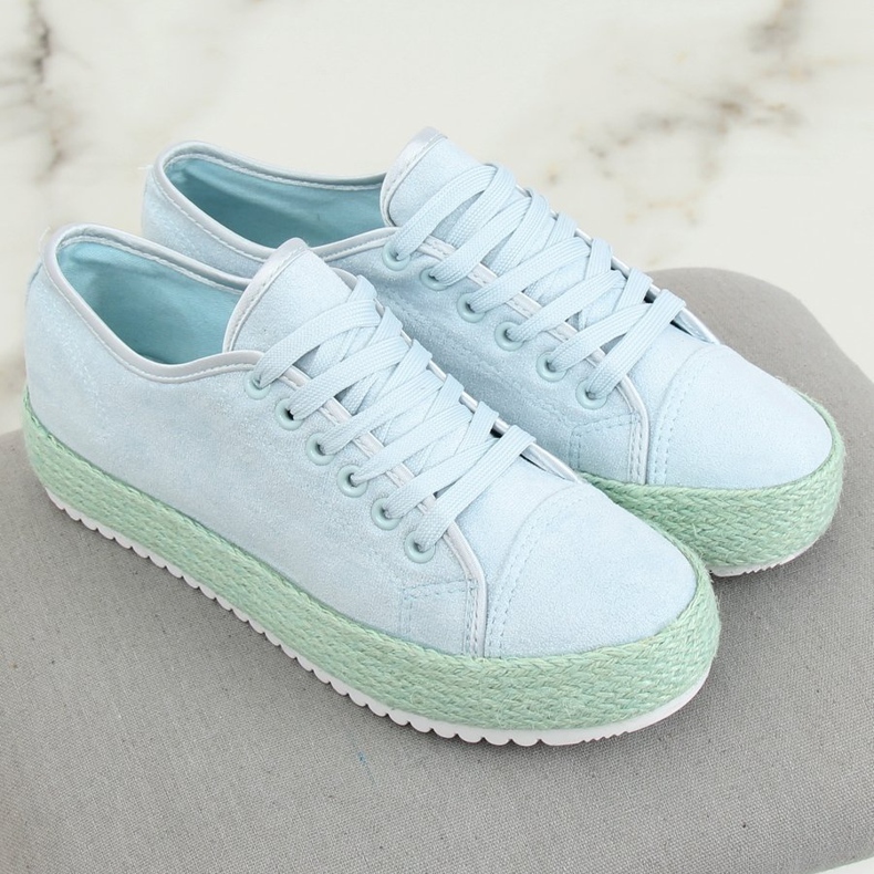 Adidași espadrile albastre R-365 LT.BLUE albastru 1