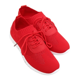 Pantofi sport șosete roșii K-379 Roșu 3