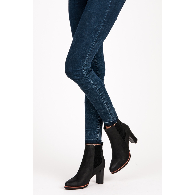 Vices Pantofi de toamnă cu elastic negru 1