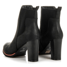 Vices Pantofi de toamnă cu elastic negru 3