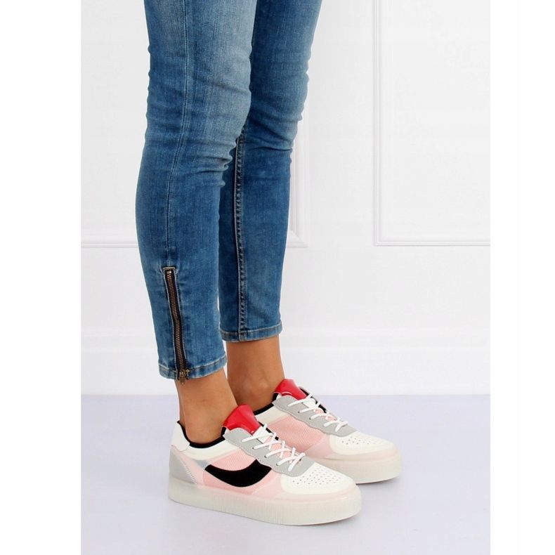 Roz LA51P Adidași de culoare roșie 1