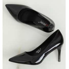 Tocuri înalte pentru femei negre LE011P Negru 2