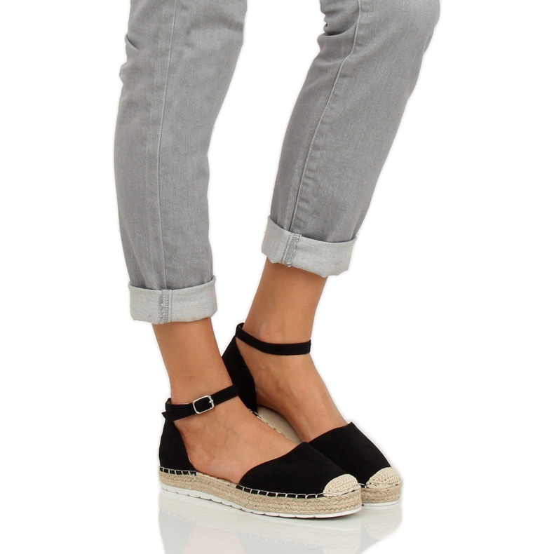 Espadrile dama negre JH85 Negre negru 2 Espadrile dama negre JH85 Negre negru 2
