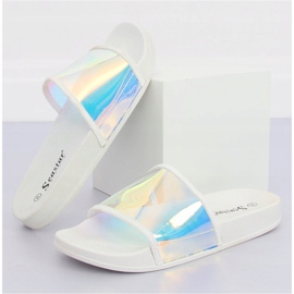 Flip-flops culoare benzină alb CK80P Alb multicolor 1