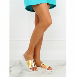 Flip-flops culoare benzină alb CK80P Alb multicolor 2