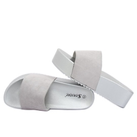 Gri CK76P Papuci gri cu talpă înaltă 1