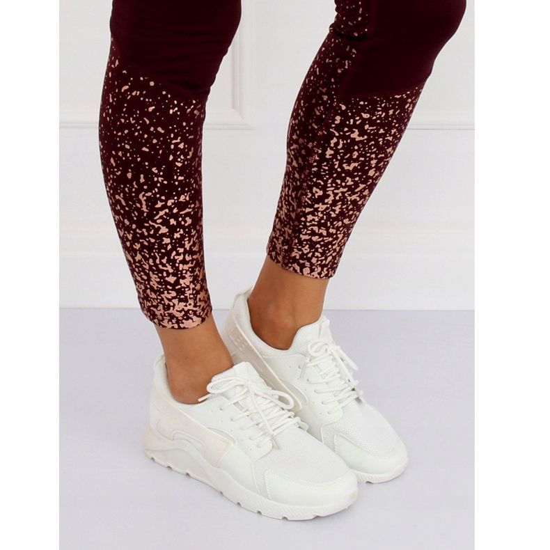 Alb LA18P Pantofi sport albi 1