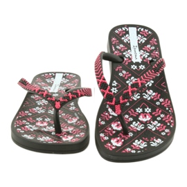 Ipanema 82519 flip-flops negre negru roz 4