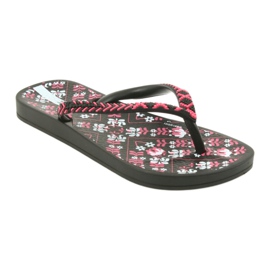 Ipanema 82519 flip-flops negre negru roz 1