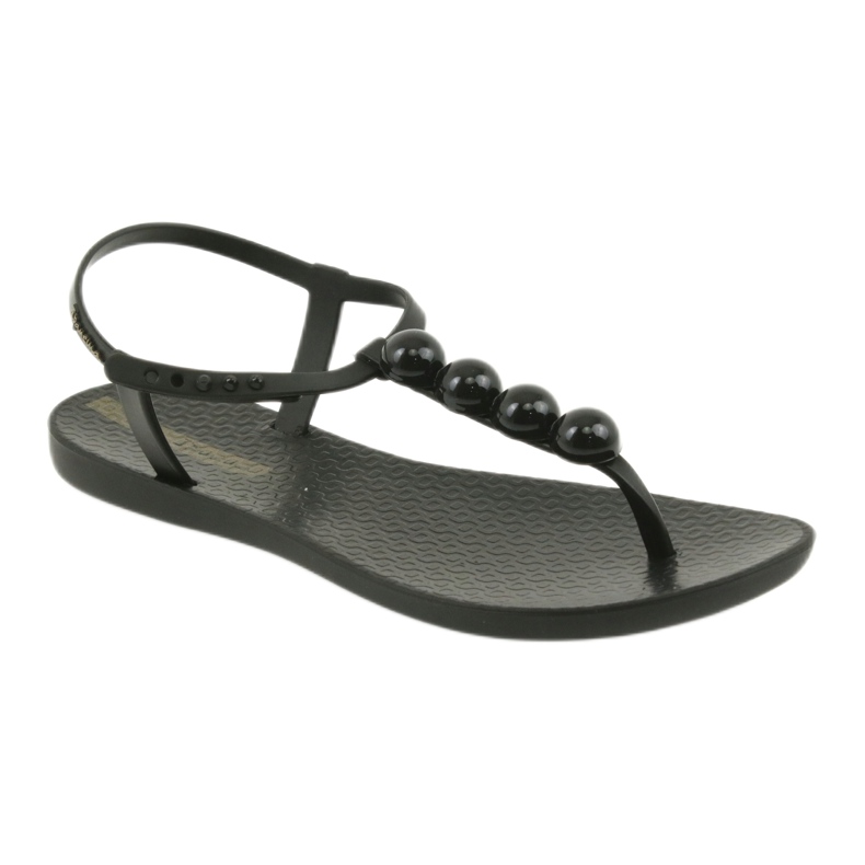 Sandale Ipanema pantofi de damă flip-flops cu bile 82517 negru 1