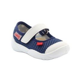 Pantofi copii Befado 209P024 albastru marin alb 1