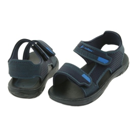 Rider Sandale pentru copii din spumă 82673 Navy Blue Velcro albastru 6