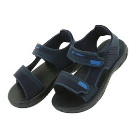 Rider Sandale pentru copii din spumă 82673 Navy Blue Velcro albastru 4