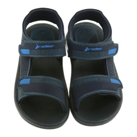 Rider Sandale pentru copii din spumă 82673 Navy Blue Velcro albastru 3