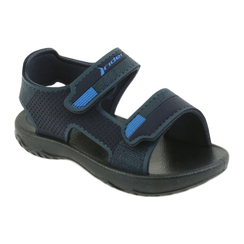 Rider Sandale pentru copii din spumă 82673 Navy Blue Velcro albastru 1