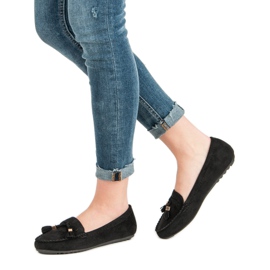 Mocasini negri clasici negru 1