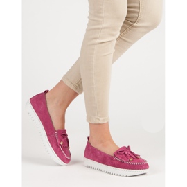 Filippo Mocasini din piele la modă roz 1 Filippo Mocasini din piele la modă roz 1