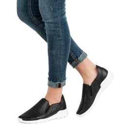 Queen Bee Adidași ușori alunecați negru 2