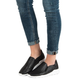 Queen Bee Adidași ușori alunecați negru 1