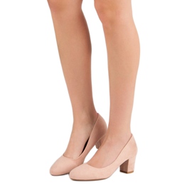 Seastar Pompe din piele de căprioară pe un stâlp roz 1