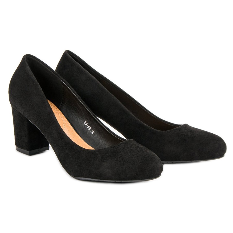 Nio Nio Pompele din piele neagră negru 1