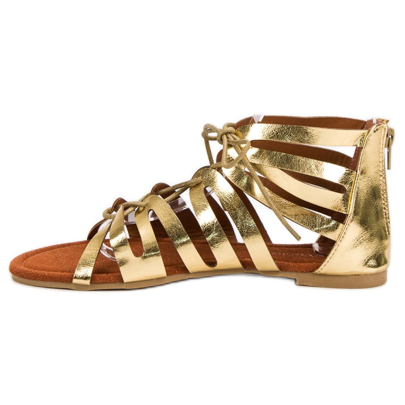Evento Sandale cu legătură aurie de aur 1