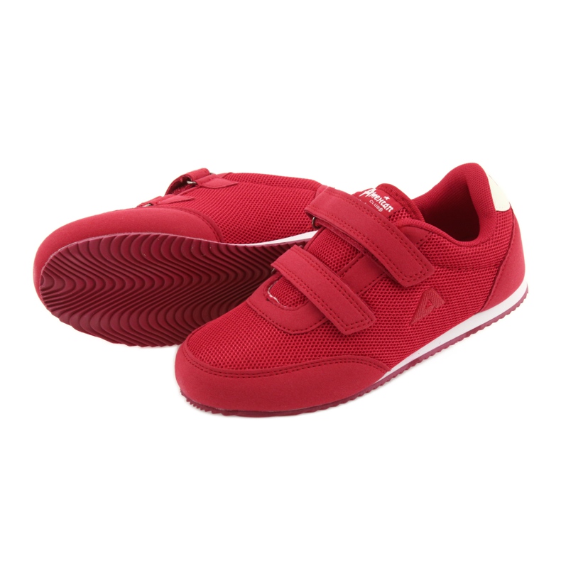 Adidași Red American Club alb roșu 5