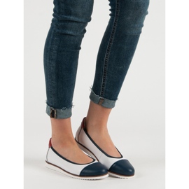 Filippo Ballerine confortabile din piele alb 1 Filippo Ballerine confortabile din piele alb 1