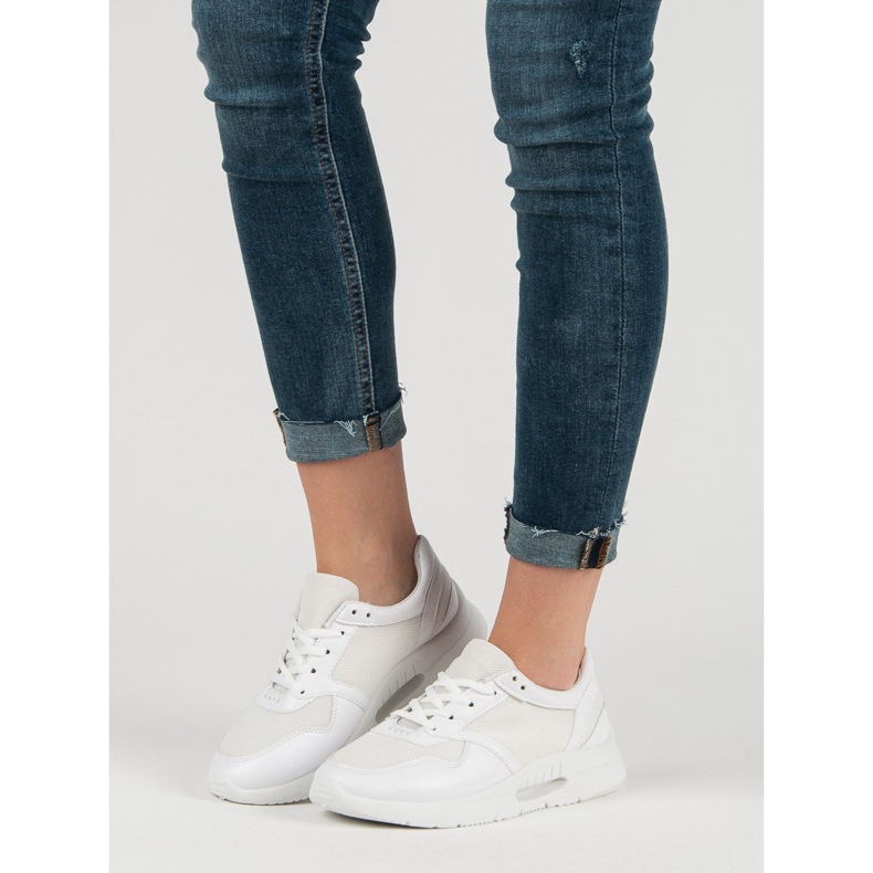 Încălțăminte sport cu șiret alb 2