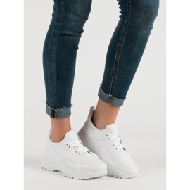 Small Swan Adidași albi pe platformă 5