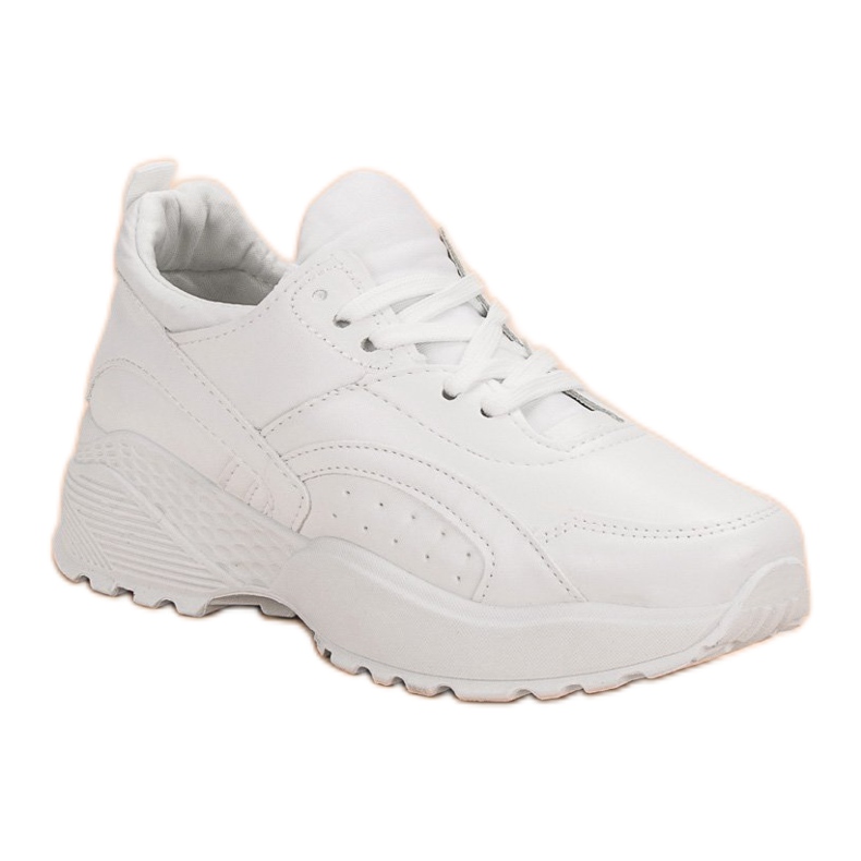 Small Swan Adidași albi pe platformă 2