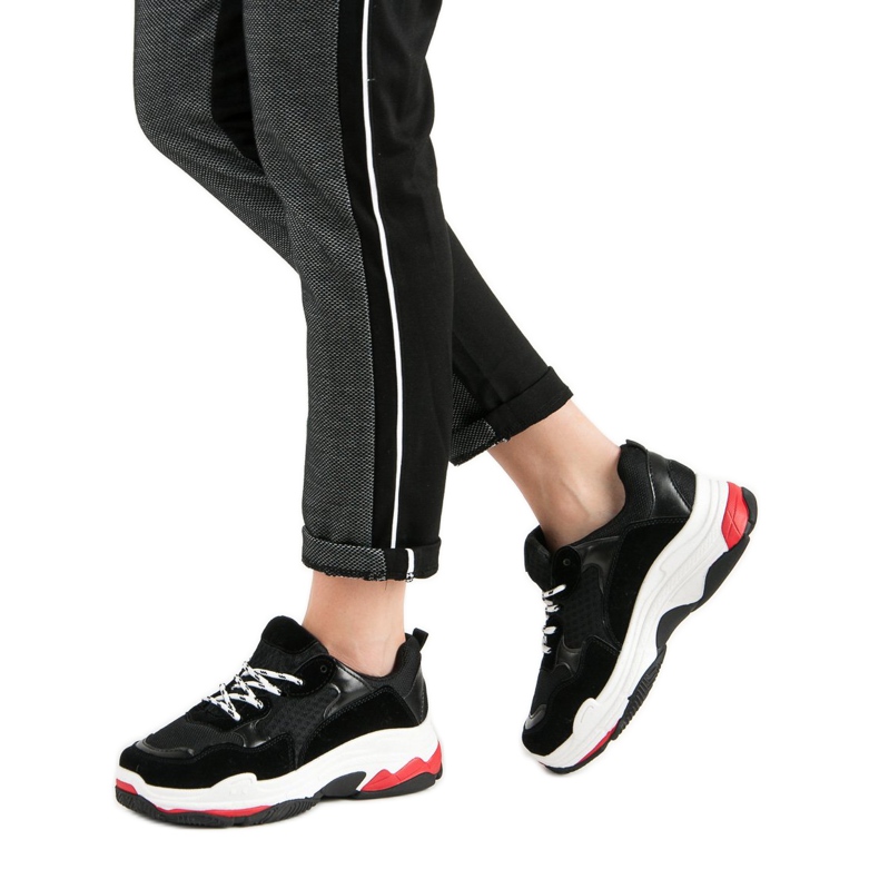 Small Swan Adidași pe platformă negru 2