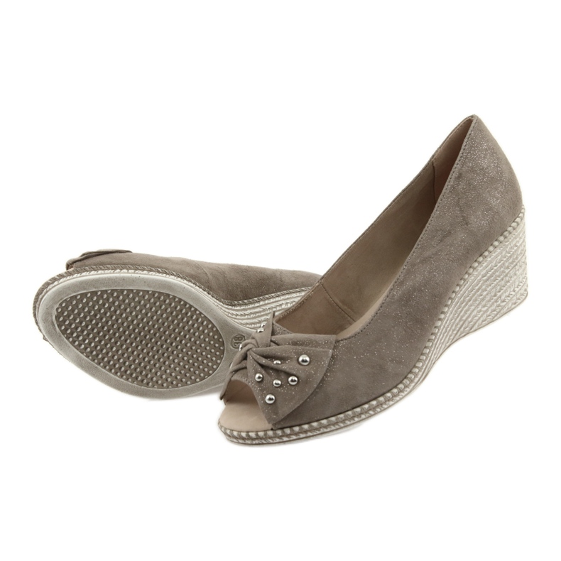 Pompă de damă pe pană Caprice 29350 maro 5