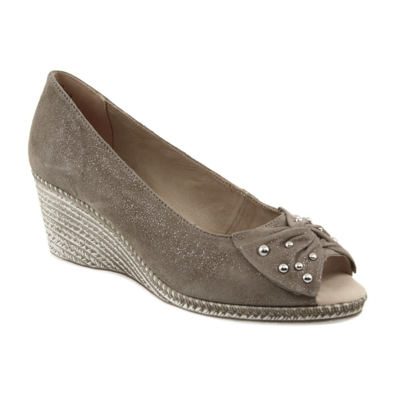 Pompă de damă pe pană Caprice 29350 maro 1