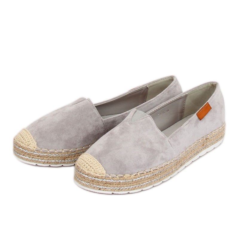 Espadrile gri din piele intoarsa RC-61 Gri 2